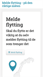 Mobile Screenshot of meldeflytting.no