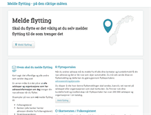 Tablet Screenshot of meldeflytting.no